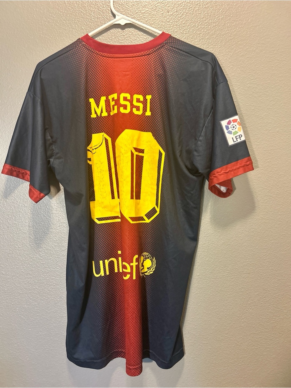 Lionel Messi Barcelona Jersey 2012-13 Home Kit Nike Size L LFP Patch Vtg